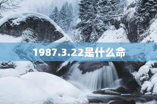 1987.3.22是什么命