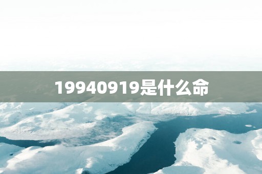 19940919是什么命