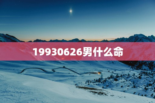 19930626男什么命