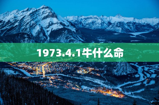 1973.4.1牛什么命
