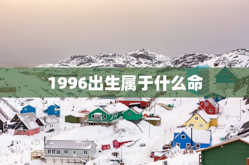 1996出生属于什么命