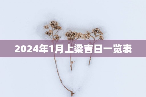 2025年1月上梁吉日一览表