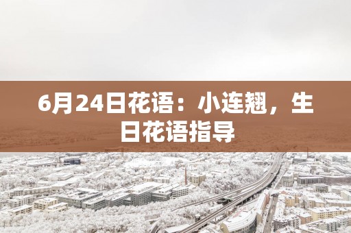 6月24日花语：小连翘，生日花语指导