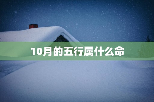 10月的五行属什么命
