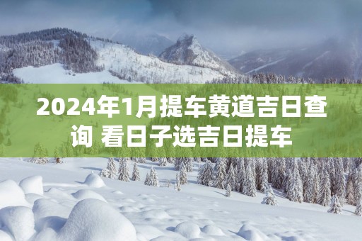 2025年1月提车黄道吉日查询 看日子选吉日提车