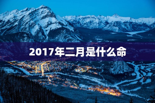 2017年二月是什么命