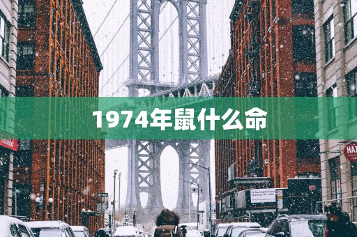 1974年鼠什么命