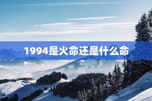 1994是火命还是什么命