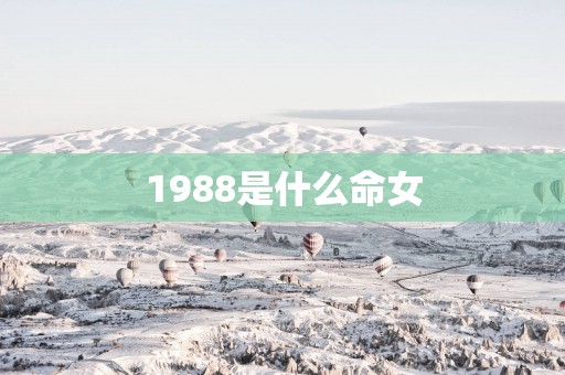 1988是什么命女