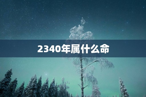 2340年属什么命
