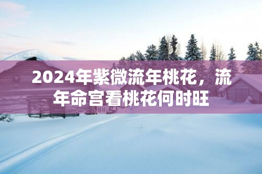 2025年紫微流年桃花，流年命宫看桃花何时旺
