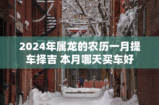 2025年属龙的农历一月提车择吉 本月哪天买车好