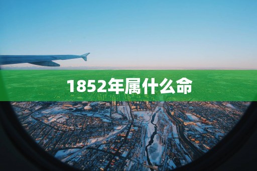 1852年属什么命