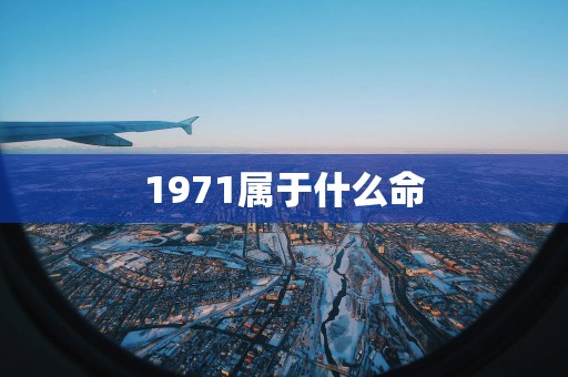 1971属于什么命