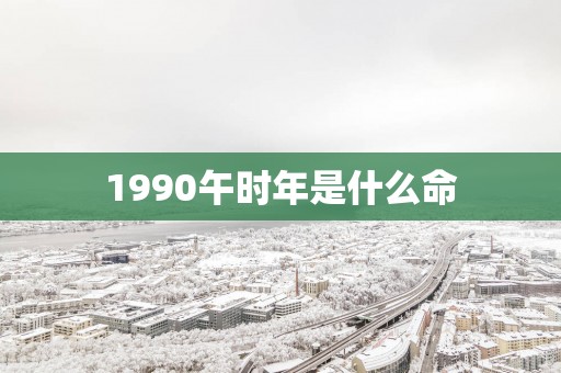 1990午时年是什么命