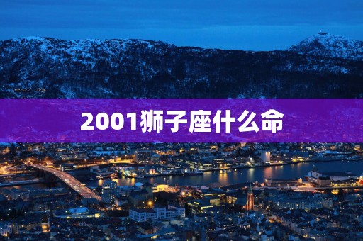 2001狮子座什么命