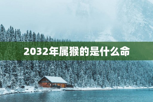 2032年属猴的是什么命