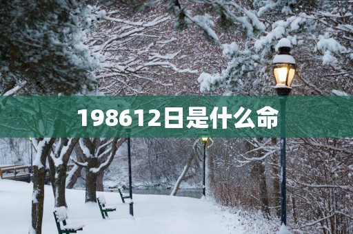 198612日是什么命