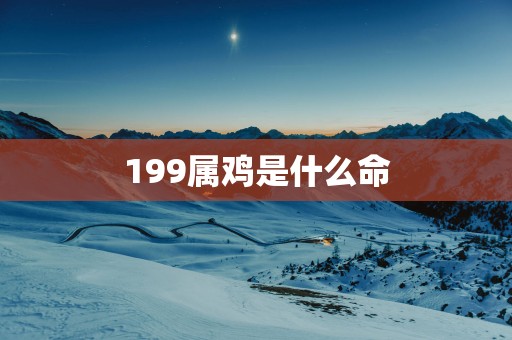 199属鸡是什么命
