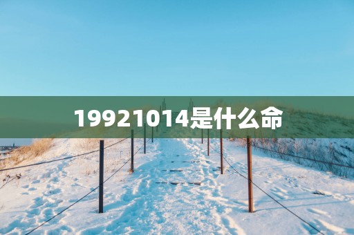 19921014是什么命