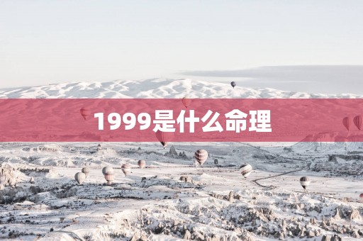 1999是什么命理