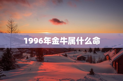 1996年金牛属什么命