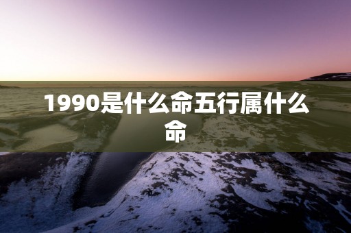 1990是什么命五行属什么命