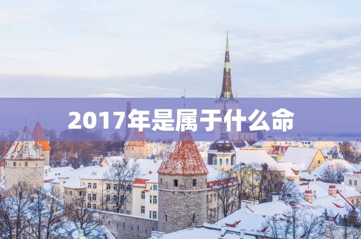 2017年是属于什么命