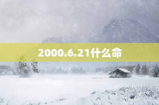 2000.6.21什么命