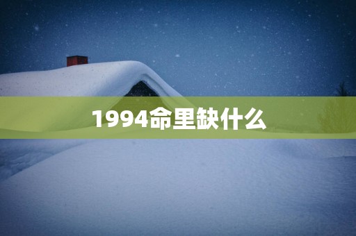 1994命里缺什么