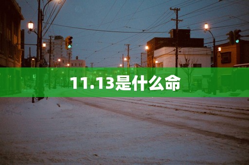 11.13是什么命
