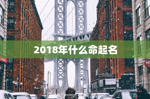 2018年什么命起名