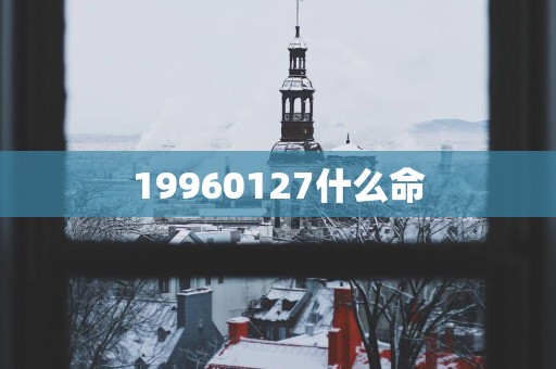 19960127什么命
