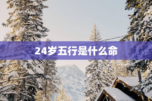 24岁五行是什么命