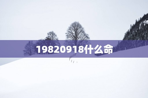 19820918什么命