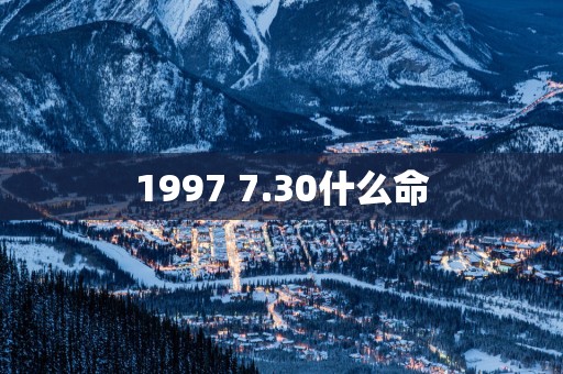 1997 7.30什么命