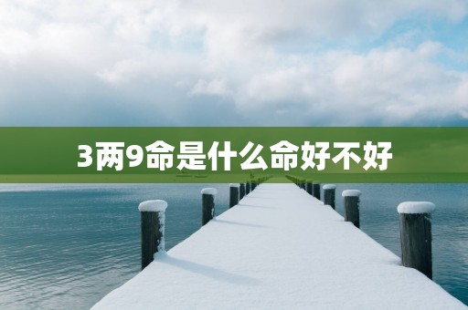 3两9命是什么命好不好