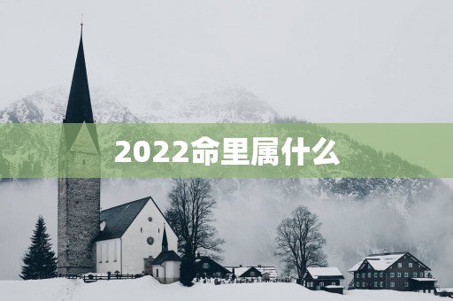 2026命里属什么