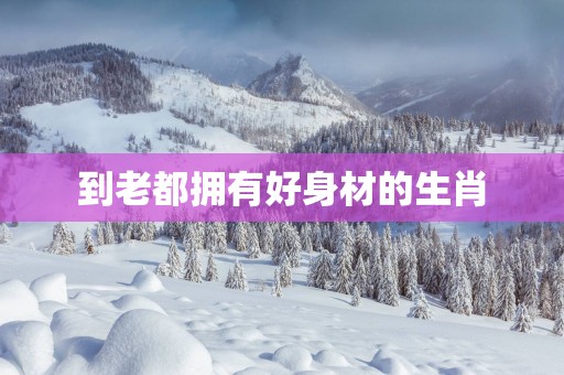 到老都拥有好身材的生肖