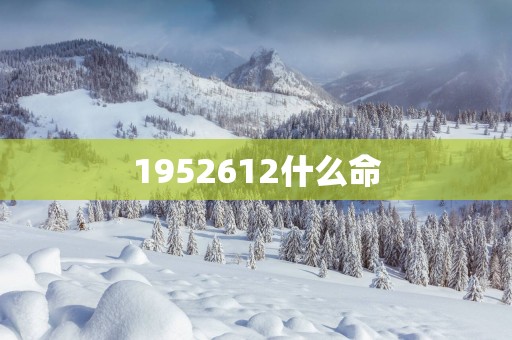 1952612什么命