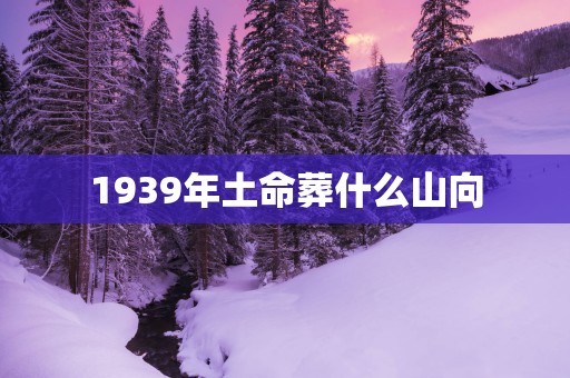 1939年土命葬什么山向