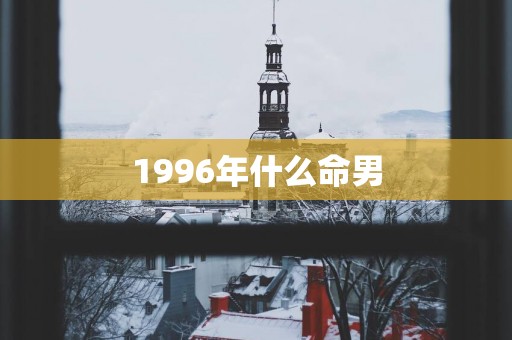 1996年什么命男