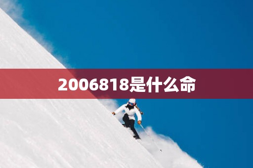 2006818是什么命