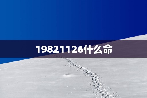 19821126什么命