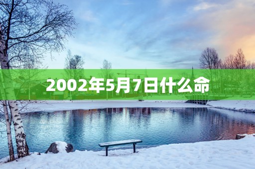 2002年5月7日什么命