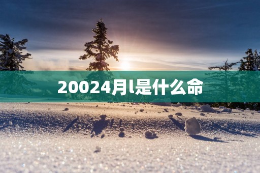 20024月l是什么命