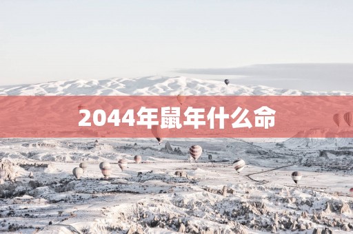 2044年鼠年什么命