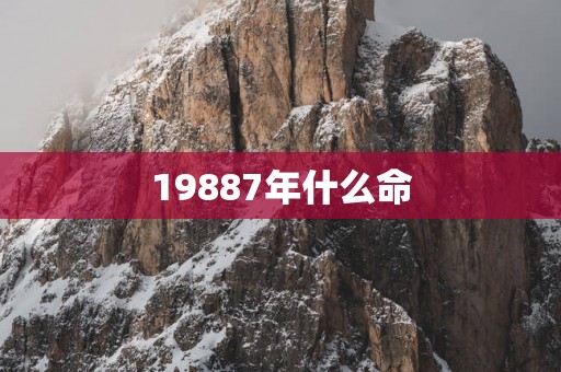 19887年什么命