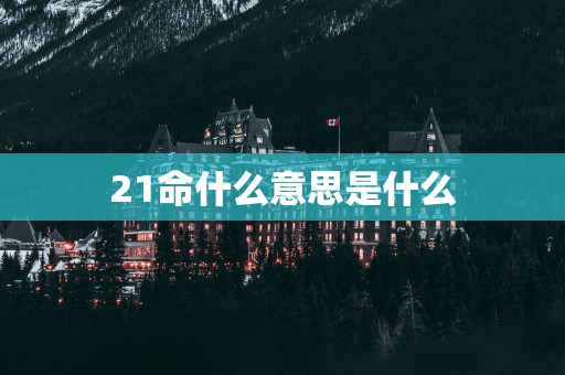 21命什么意思是什么