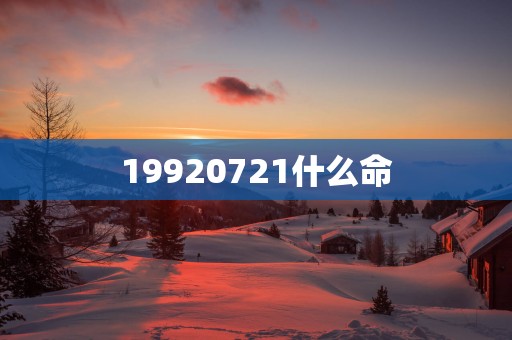 19920721什么命